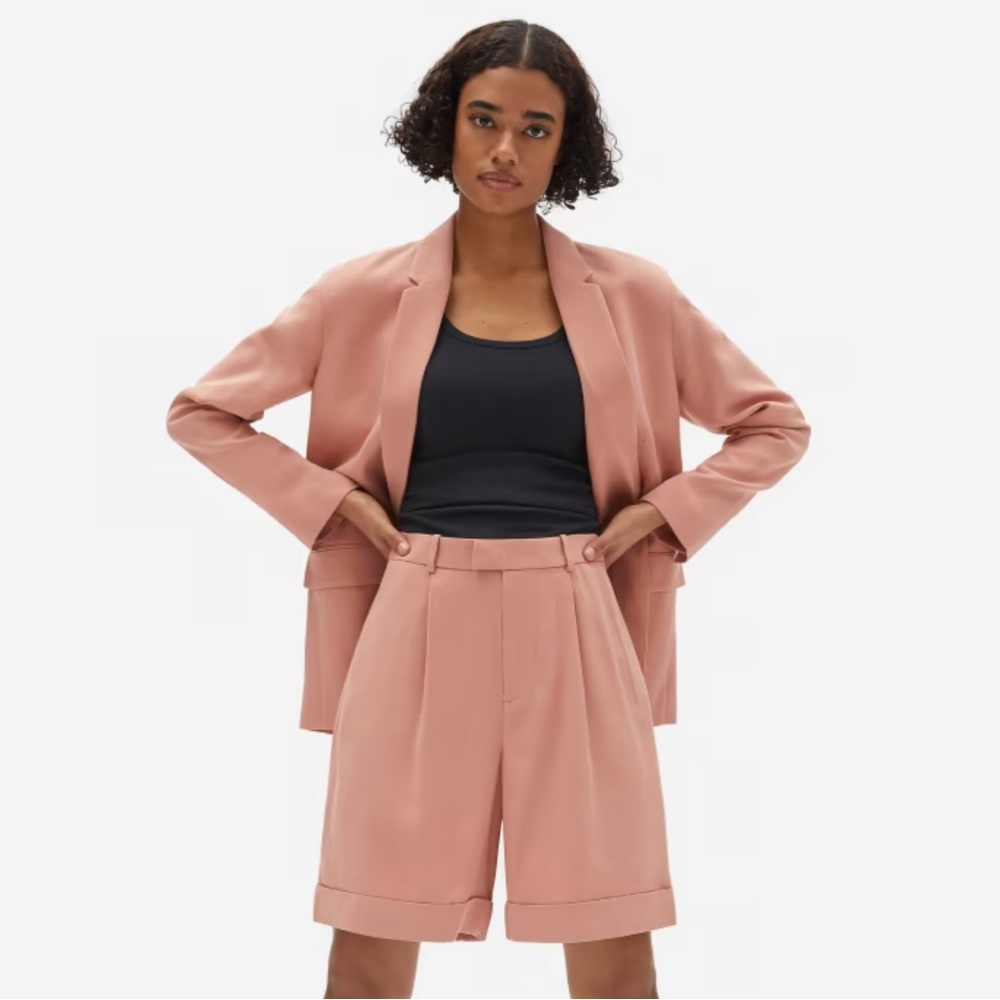 NWOT EVERLANE Put Together Pleat Shorts